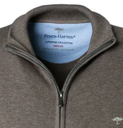 Fynch-Hatton Cardigan SFPK 212/860 Baumwolle, Graubraun meliert, Grau 4 Fynch-Hatton Cardigan SFPK 212/860 Baumwolle, Graubraun meliert, Grau – Bild 2