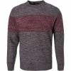 Daniel Hechter Crew Neck Pullover 65028/192808/360 Modern Fit, Wolle, Bordeaux meliert, Dunkelrot -striangebote 330207 norm