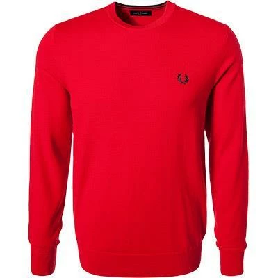 Fred Perry Pullover K7601/H79 Wolle, Feuerrot, Rot 3 Fred Perry Pullover K7601/H79 Wolle, Feuerrot, Rot