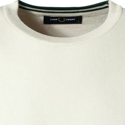 Fred Perry Pullover K7601/760 Wolle, Wollweiß, Ecru 4 Fred Perry Pullover K7601/760 Wolle, Wollweiß, Ecru – Bild 2