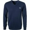 Fred Perry V-Pullover K7600/395 Wolle, Dunkelblau, Nachtblau -striangebote 331255 norm