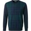Barbour Pullover Coldwater black MKN1121BK71 Wolle, Navy-dunkelgrün kariert 1 Barbour Pullover Coldwater black MKN1121BK71 Wolle, Navy-dunkelgrün kariert -striangebote 331279 norm
