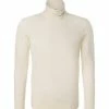 KARL LAGERFELD Pullover 655049/0/592306/060 Rollkragenpullover, Wolle-Seide, Ecru, Wollweiß