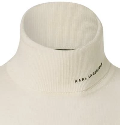 KARL LAGERFELD Pullover 655049/0/592306/060 Rollkragenpullover, Wolle-Seide, Ecru, Wollweiß 4 KARL LAGERFELD Pullover 655049/0/592306/060 Rollkragenpullover, Wolle-Seide, Ecru, Wollweiß – Bild 2