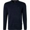 Barbour Pullover Tisbury Crew navy MKN0844NY91 Wolle-Seide, Navy meliert -striangebote 333635 norm
