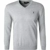 Polo Ralph Lauren Pullover 710670789/002 Slim Fit, Pima Baumwolle, Hellgrau meliert, Hellgrau -striangebote 339521 norm