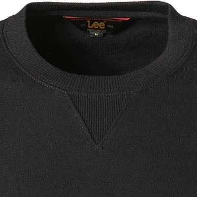 Lee Plain Crew Sws black L81ITJ01 Sweatshirt, Regular Fit, Baumwolle, Schwarz 4 Lee Plain Crew Sws black L81ITJ01 Sweatshirt, Regular Fit, Baumwolle, Schwarz – Bild 2