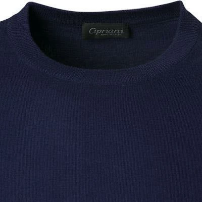 Cipriani Pullover CR62/7661/SW611 Baumwolle-Seide, Navy 4 Cipriani Pullover CR62/7661/SW611 Baumwolle-Seide, Navy – Bild 2