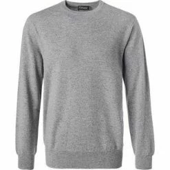 Cipriani Pullover CR62/7661/SW614 Baumwolle-Seide, Grau meliert, Grey