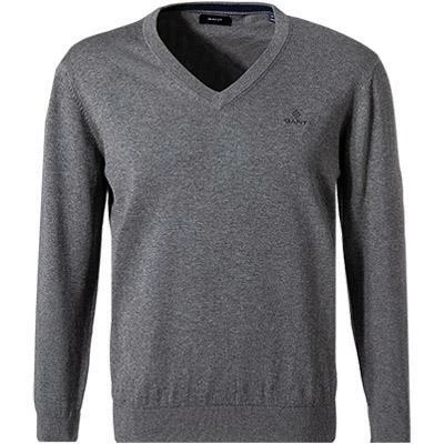 Gant V-Pullover 8030542/92 Baumwolle, Dunkelgrau 3 Gant V-Pullover 8030542/92 Baumwolle, Dunkelgrau