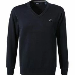 Gant V-Pullover 8030542/433 Baumwolle, Nachtblau