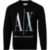 ARMANI EXCHANGE Pullover 8NZMPA/ZJ1ZZ/1200 Sweatshirt, Baumwolle, Schwarz