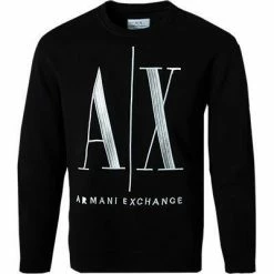 ARMANI EXCHANGE Pullover 8NZMPA/ZJ1ZZ/1200 Sweatshirt, Baumwolle, Schwarz