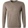 Gran Sasso Pullover 55167/14290/046 Merinowolle extrafein, Walnussbraun meliert, Walnuss