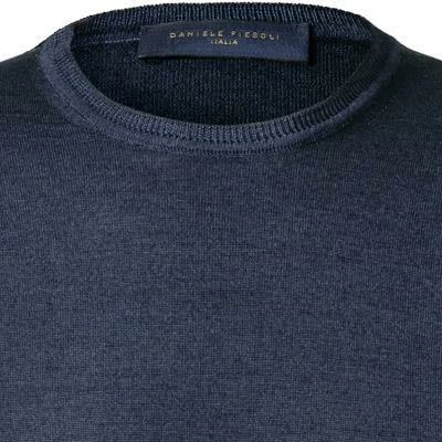 DANIELE FIESOLI Pullover 0002/24 Merinowolle, Nachtblau 4 DANIELE FIESOLI Pullover 0002/24 Merinowolle, Nachtblau – Bild 2