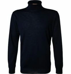 Stenströms Pullover 422206/1350/190 Rollkragenpullover, Merinowolle, Navy