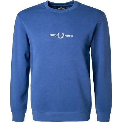Fred Perry Pullover M8629/L33 Sweatshirt, Baumwolle, Königsblau, Blau 3 Fred Perry Pullover M8629/L33 Sweatshirt, Baumwolle, Königsblau, Blau