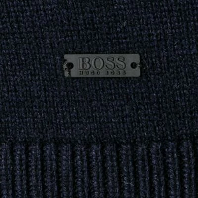 BOSS Pullover Kontreal 50434315/404 Wolle, Dunkelblau 5 BOSS Pullover Kontreal 50434315/404 Wolle, Dunkelblau – Bild 3
