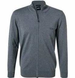 BOSS Cardigan Balonso-L 50435451/030 Schurwolle, Dunkelgrau, Grau