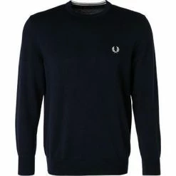 Fred Perry Pullover K9601/608 Wolle-Baumwolle, Navy