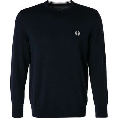 Fred Perry Pullover K9601/608 Wolle-Baumwolle, Navy 3 Fred Perry Pullover K9601/608 Wolle-Baumwolle, Navy