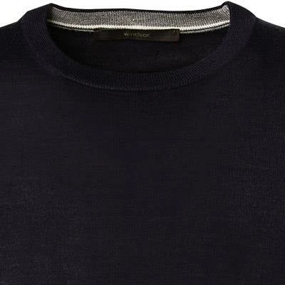 Windsor Pullover Moreno-R 30021471/402 Schurwolle-Seide, Dunkelblau 4 Windsor Pullover Moreno-R 30021471/402 Schurwolle-Seide, Dunkelblau – Bild 2