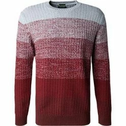 Pierre Cardin Pullover 55740/000/02543/5200 Modern Fit, Baumwolle, Weinrot meliert, Weinrot