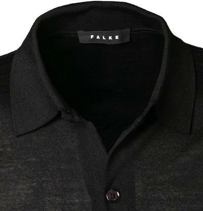 Falke Pullover Polokragen 60091/3000 Cardigan, Wolle waschbar, Schwarz 4 Falke Pullover Polokragen 60091/3000 Cardigan, Wolle waschbar, Schwarz – Bild 2