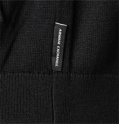 ARMANI EXCHANGE Cardigan 8NZE4D/ZM8CZ/1200 Baumwolle, Schwarz -striangebote 354697 norm4