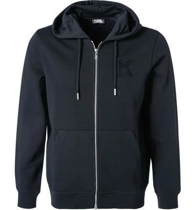 KARL LAGERFELD Hoodie 705892/0/500900/690 Sweatjacke, Baumwolle, Dunkelblau 3 KARL LAGERFELD Hoodie 705892/0/500900/690 Sweatjacke, Baumwolle, Dunkelblau