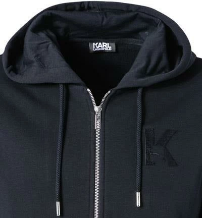 KARL LAGERFELD Hoodie 705892/0/500900/690 Sweatjacke, Baumwolle, Dunkelblau 4 KARL LAGERFELD Hoodie 705892/0/500900/690 Sweatjacke, Baumwolle, Dunkelblau – Bild 2