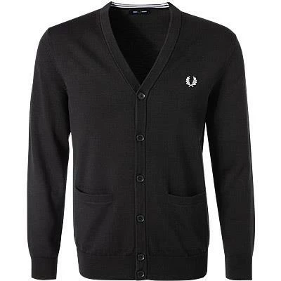 Fred Perry Cardigan K9551/102 Wolle, Schwarz 3 Fred Perry Cardigan K9551/102 Wolle, Schwarz