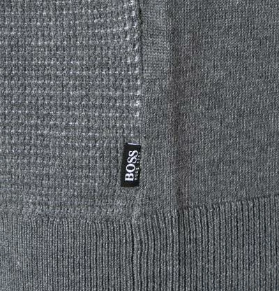 BOSS Pullover Madan 50435244/030 Troyer, Schurwolle, Grau meliert, Grau 5 BOSS Pullover Madan 50435244/030 Troyer, Schurwolle, Grau meliert, Grau – Bild 3