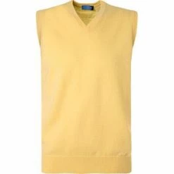 Cipriani Pullunder BL40/8217/WM-016 Reines Kaschmir, Gelb