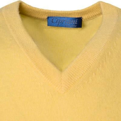 Cipriani Pullunder BL40/8217/WM-016 Reines Kaschmir, Gelb 4 Cipriani Pullunder BL40/8217/WM-016 Reines Kaschmir, Gelb – Bild 2
