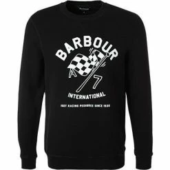 Barbour International Sweatshirt black MOL0262BK31 Baumwolle, Schwarz