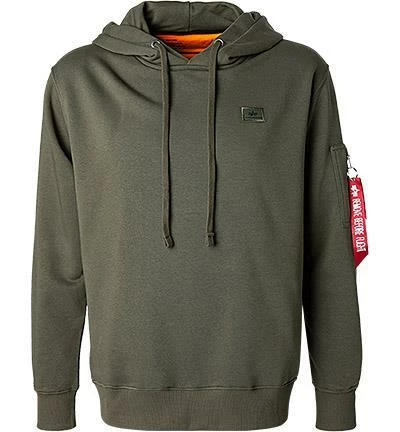 ALPHA INDUSTRIES Hoodie X-Fit 158321/257 Baumwolle, Dunkelgrün 3 ALPHA INDUSTRIES Hoodie X-Fit 158321/257 Baumwolle, Dunkelgrün