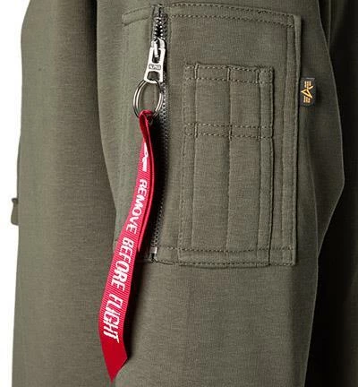 ALPHA INDUSTRIES Hoodie X-Fit 158321/257 Baumwolle, Dunkelgrün 5 ALPHA INDUSTRIES Hoodie X-Fit 158321/257 Baumwolle, Dunkelgrün – Bild 3