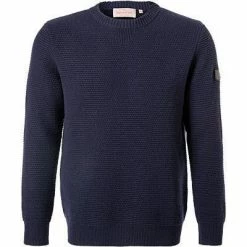 handstich Pullover Björn 51/1921/4002/682 Merinowolle-Kaschmir, Navy, Marine-blue