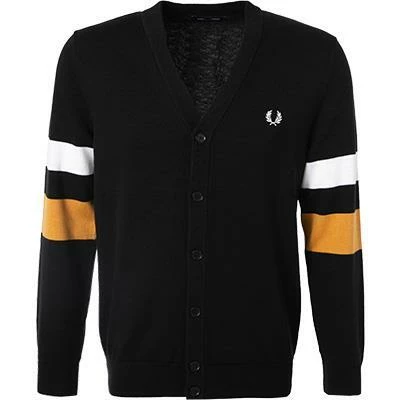 Fred Perry Cardigan K9554/102 Wolle, Schwarz 3 Fred Perry Cardigan K9554/102 Wolle, Schwarz