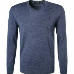 Polo Ralph Lauren Pullover 710714346/021 Slim Fit, Merinowolle waschbar, Jeansblau