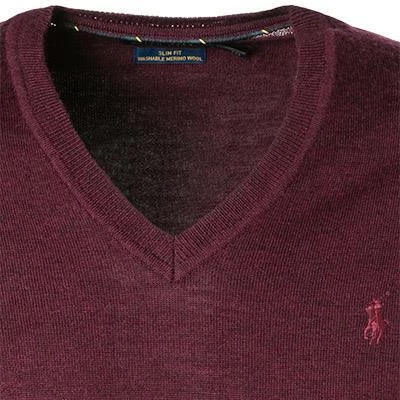 Polo Ralph Lauren Pullover 710714347/021 Slim Fit, Merinowolle waschbar, Rubinrot meliert, Rubinrot 4 Polo Ralph Lauren Pullover 710714347/021 Slim Fit, Merinowolle waschbar, Rubinrot meliert, Rubinrot – Bild 2