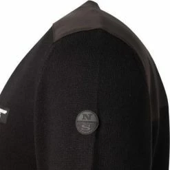 NORTH SAILS Pullover 451001-000/0999 Kollektion by Prada, Regular Fit, Wolle wasserabweisend, Schwarz , Schwarz -striangebote 359050 norm3