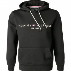Tommy Hilfiger Hoodie MW0MW10752/BAS Baumwolle, Schwarz