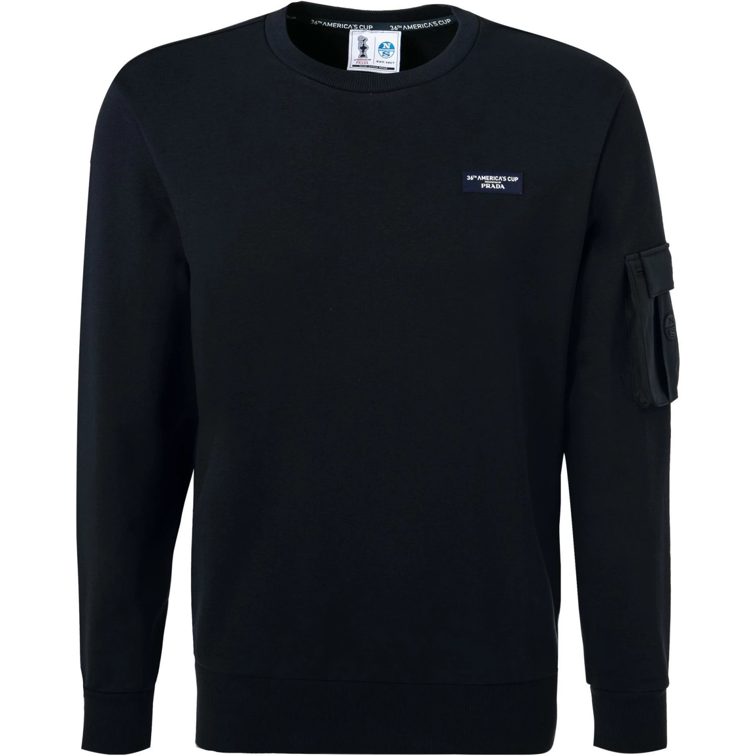 NORTH SAILS Pullover 451011-000/0802 Sweatshirt, Kollektion by Prada, Baumwolle, Dunkelblau, Navy 3 NORTH SAILS Pullover 451011-000/0802 Sweatshirt, Kollektion by Prada, Baumwolle, Dunkelblau, Navy