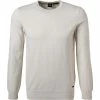 BOSS Pullover Kabiron 50446540/272 Slim Fit, Baumwolle, Ecru, Creme