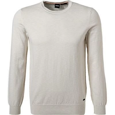 BOSS Pullover Kabiron 50446540/272 Slim Fit, Baumwolle, Ecru, Creme 4 BOSS Pullover Kabiron 50446540/272 Slim Fit, Baumwolle, Ecru, Creme – Bild 2