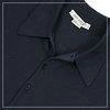 John Smedley Polo Pullover Finchley navy Easy Fit, Sea Island Cotton