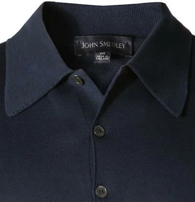 John Smedley Polo Pullover Finchley navy Easy Fit, Sea Island Cotton 5 John Smedley Polo Pullover Finchley navy Easy Fit, Sea Island Cotton – Bild 3
