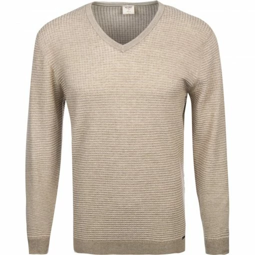 OLYMP Casual Level Five B. F. Pullover 5356/75/57 Body Fit, Baumwolle, Camel meliert, Camel -striangebote 362945 master